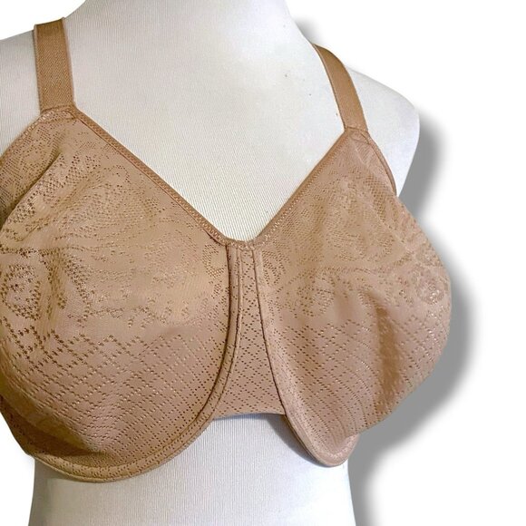 Wacoal 36I Bra Sand Nude Visual Effects Minimizer Udnerwire 857210 Full Coverage - Picture 4 of 8